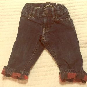 Flannel lined jeans. GAP